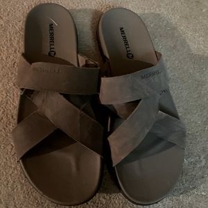 MERRELL Taupe Slides 10 Women